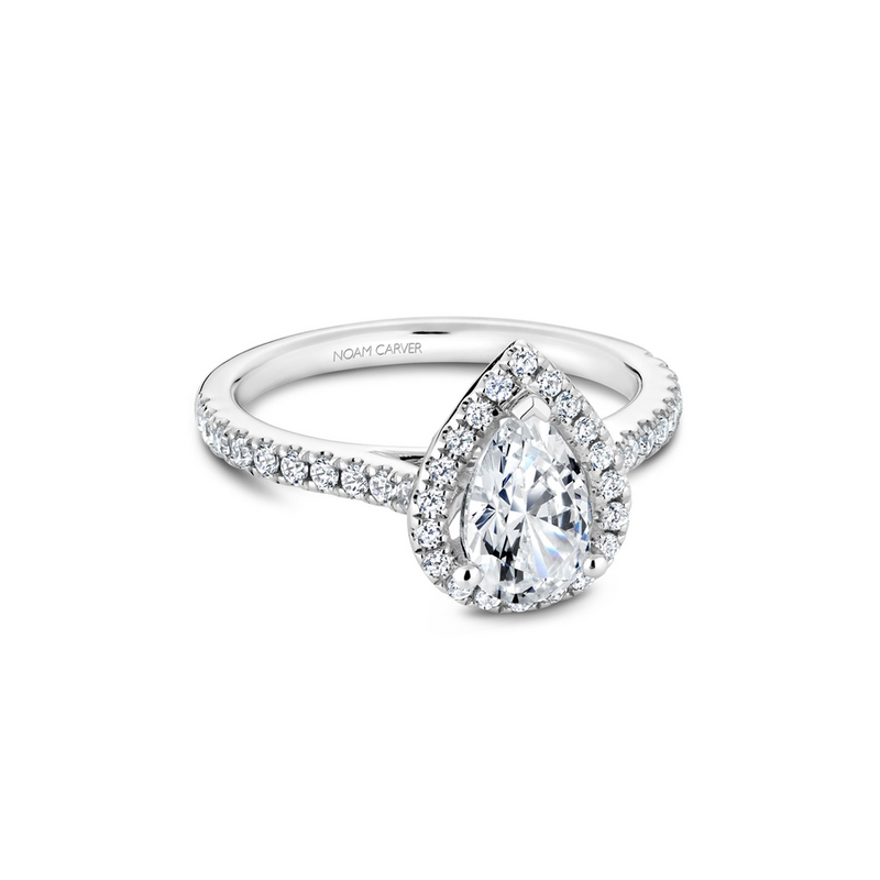 Noam Carver Halo Engagement Ring R050-03A