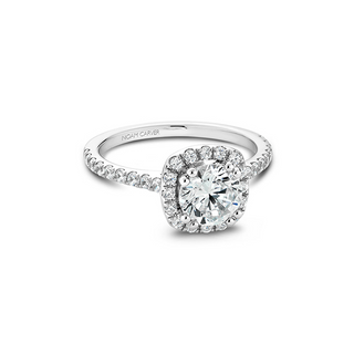Noam Carver Halo Engagement Ring B007-02A