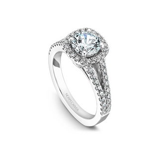 Noam Carver Halo Engagement Ring B015-01A