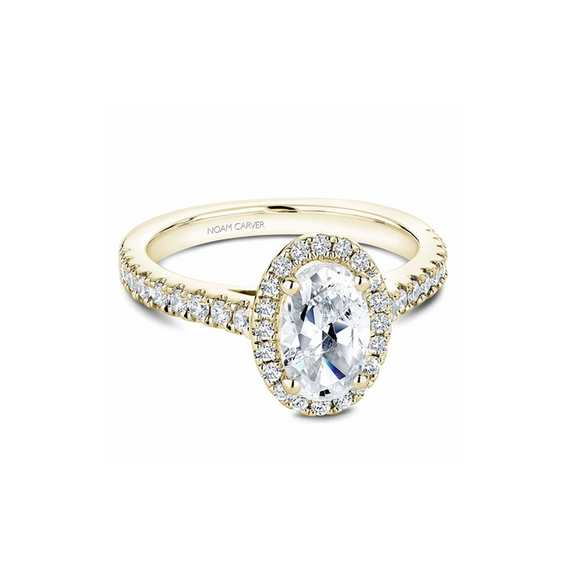 Noam Carver Halo Engagement Ring B034-04YA