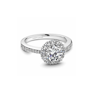 Noam Carver Halo Engagement Ring B100-07A