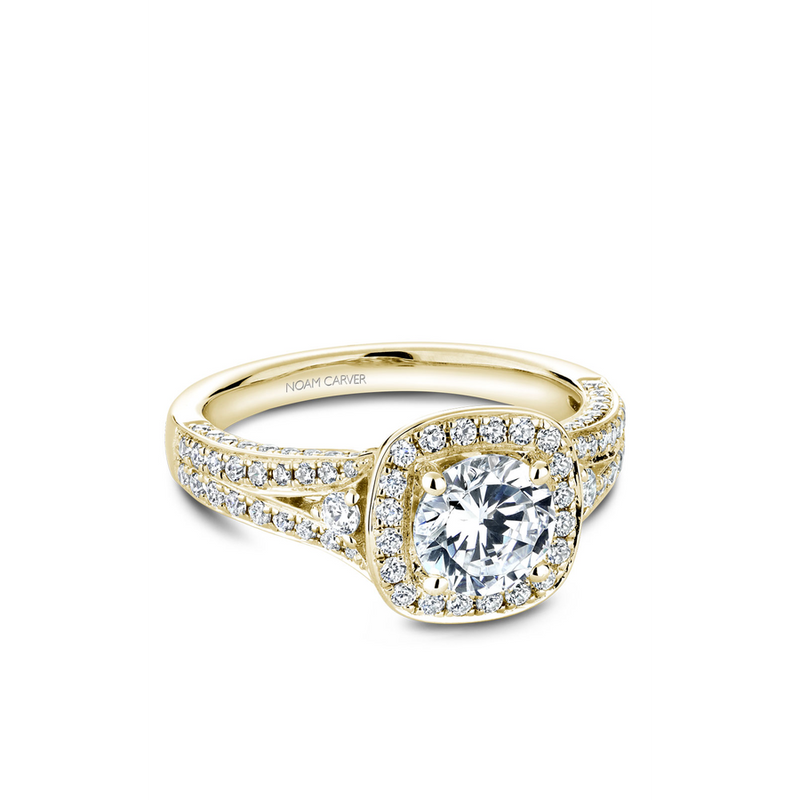 Noam Carver Halo Engagement Ring B172-01YA