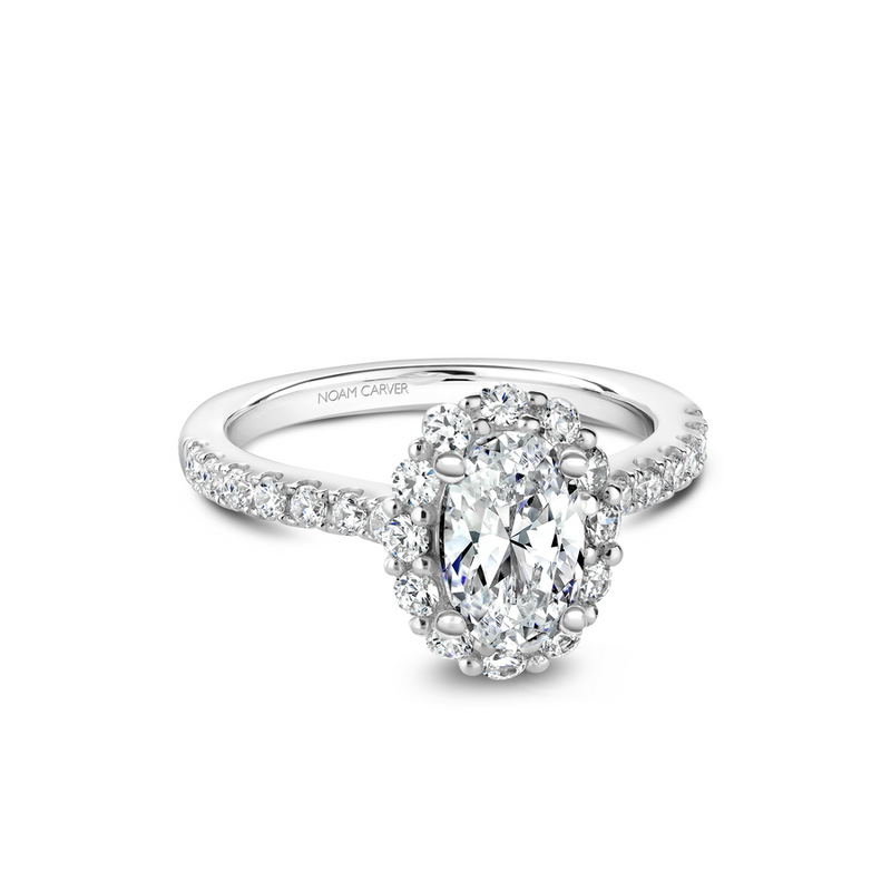 Noam Carver Halo Engagement Ring B189-01A