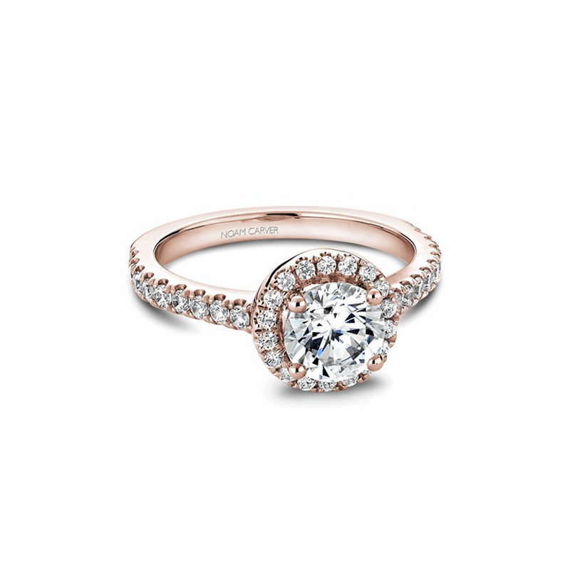 Noam Carver Halo Engagement Ring B029-01RA