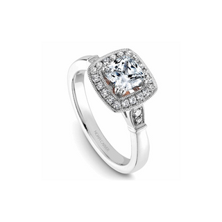 Noam Carver Halo Engagement Ring B067-01A
