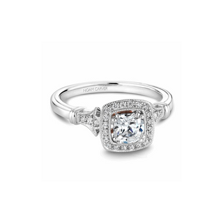Noam Carver Halo Engagement Ring B076-01A