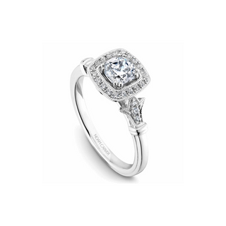 Noam Carver Halo Engagement Ring B076-01A