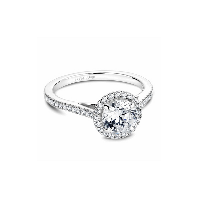 Noam Carver Halo Engagement Ring B094-02A