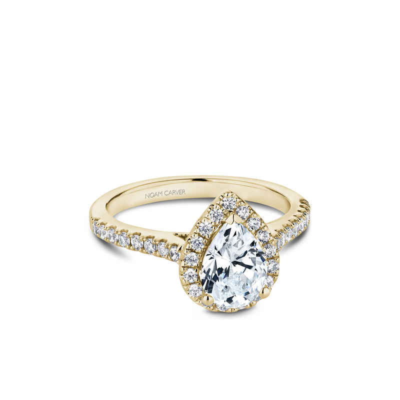 Noam Carver Halo Engagement Ring B169-01YA