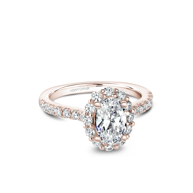 Noam Carver Halo Engagement Ring B189-01RA