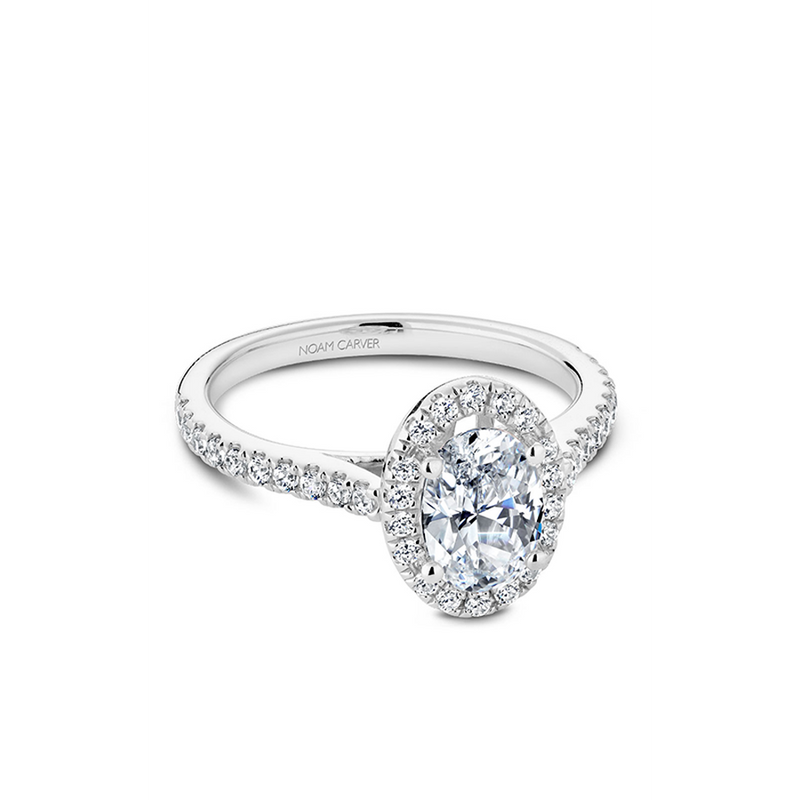 Noam Carver Halo Engagement Ring R050-02A