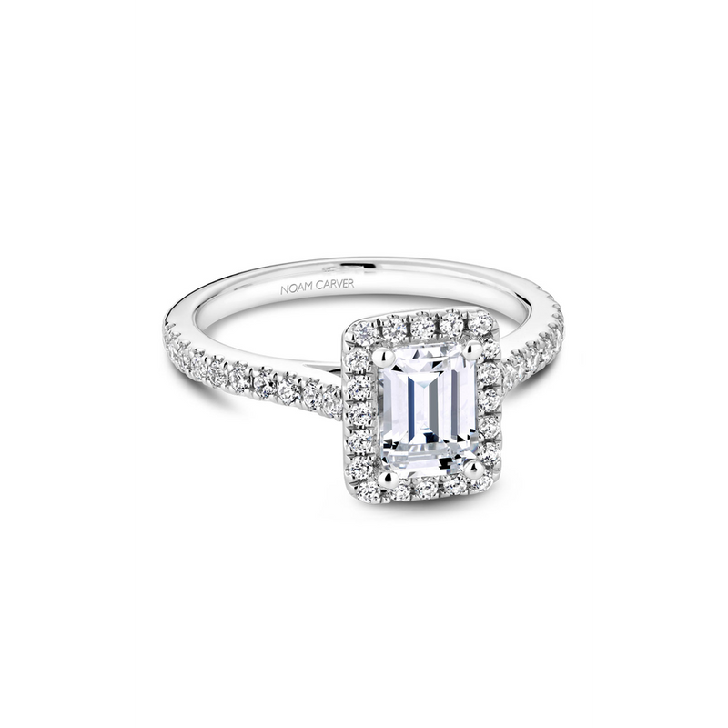 Noam Carver Halo Engagement Ring R050-04A