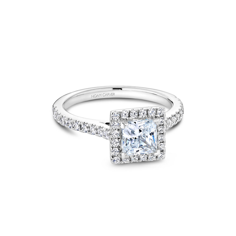 Noam Carver Halo Engagement Ring R050-06A