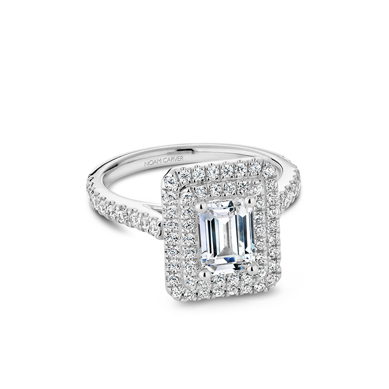 Noam Carver Halo Engagement Ring R051-04A