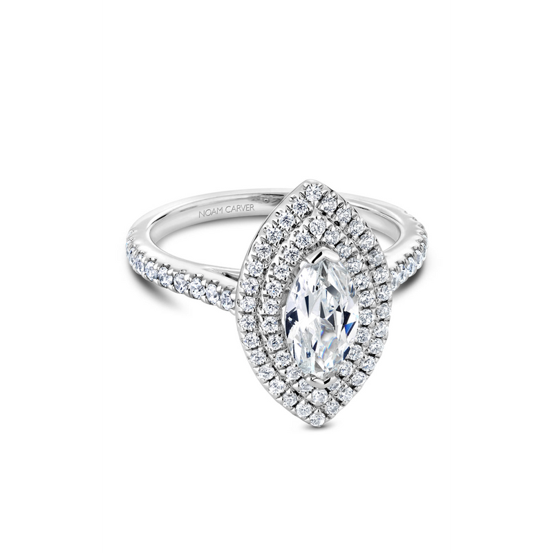 Noam Carver Halo Engagement Ring R051-07A