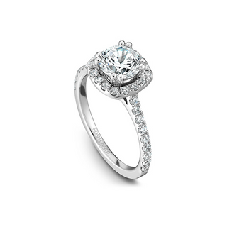 Noam Carver Halo Engagement Ring B007-02A