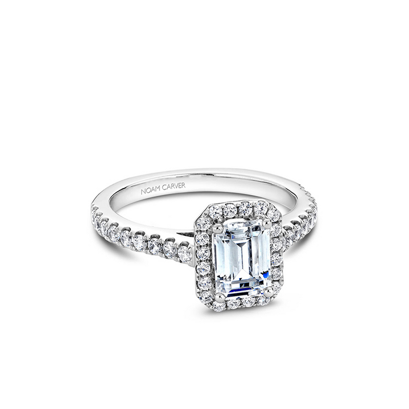 Noam Carver Halo Engagement Ring B034-01A