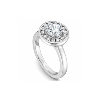 Noam Carver Halo Engagement Ring B037-02A