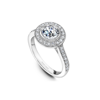 Noam Carver Halo Engagement Ring B153-01A