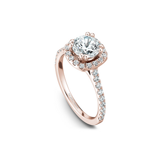 Noam Carver Halo Engagement Ring B007-02RA