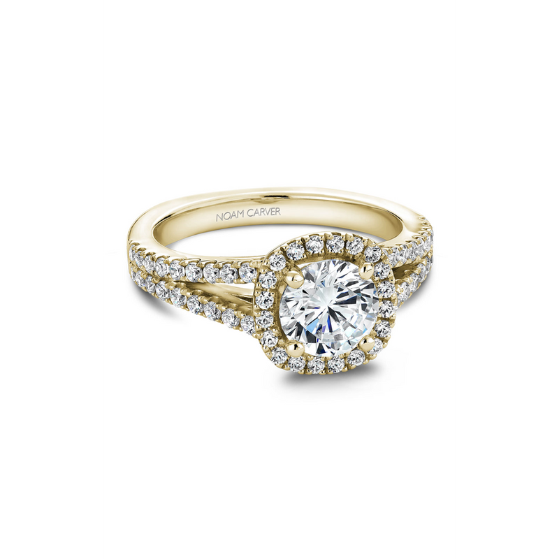 Noam Carver Halo Engagement Ring B015-01YA