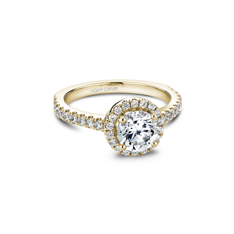 Noam Carver Halo Engagement Ring B029-01YA