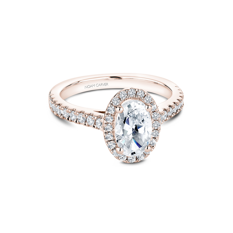 Noam Carver Halo Engagement Ring B034-04RA