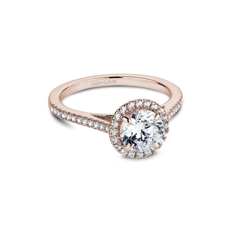 Noam Carver Halo Engagement Ring B094-02RA