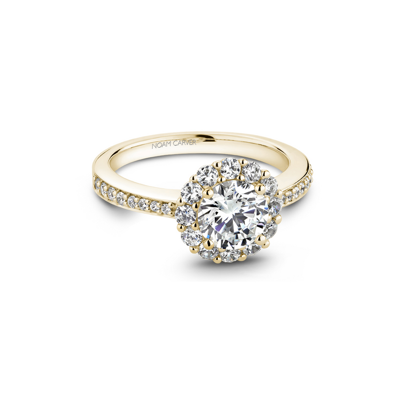 Noam Carver Halo Engagement Ring B100-07YA