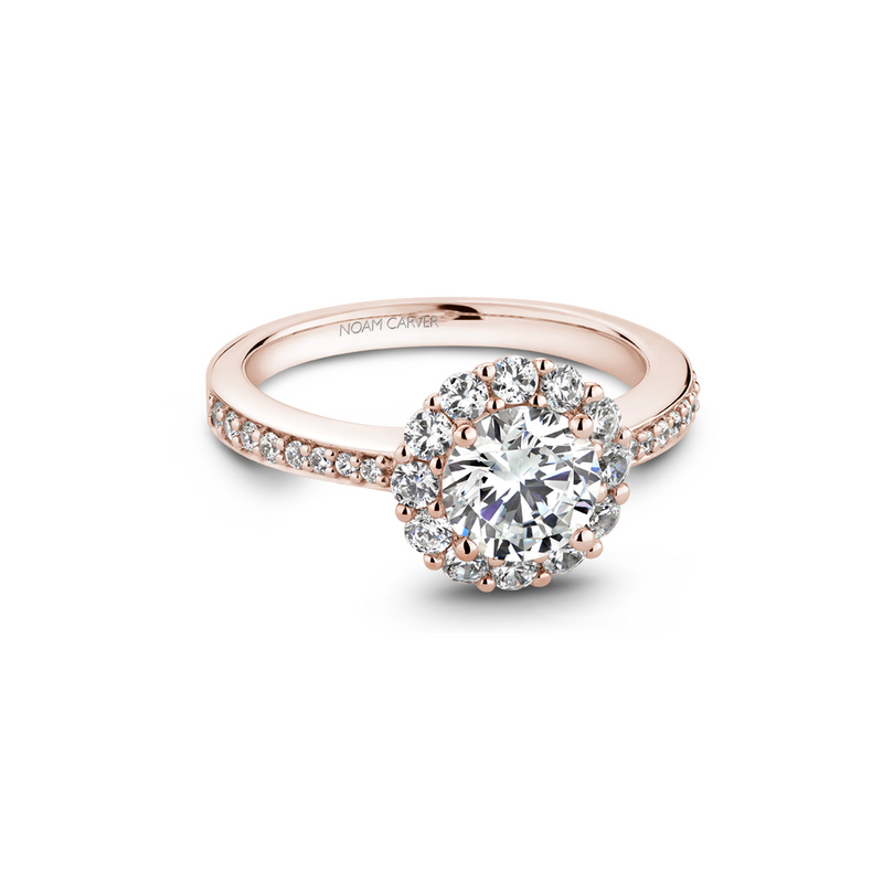 Noam Carver Halo Engagement Ring B100-07RA