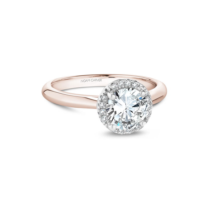 Noam Carver Halo Engagement Ring B260-01RWA