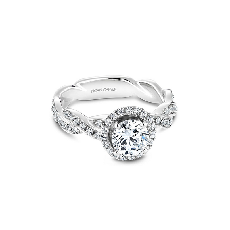 Noam Carver Twist Band Engagement Ring B060-01A