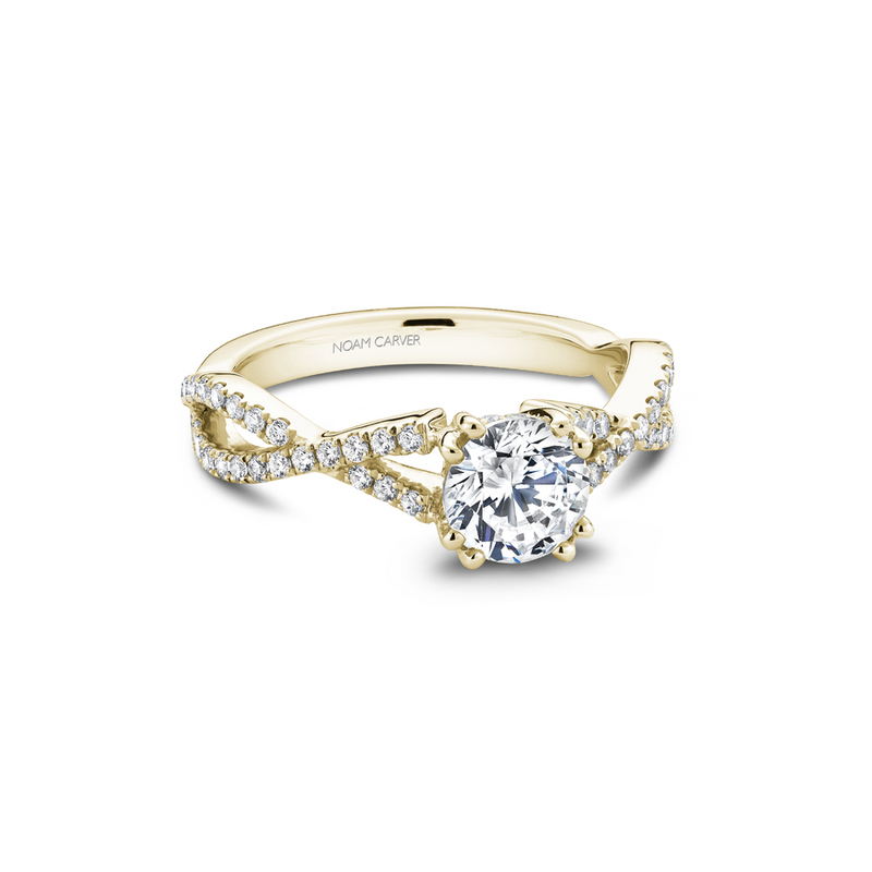 Noam Carver Twist Band Engagement Ring B004-03YA