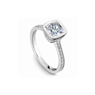 Noam Carver Bezel Engagement Ring B026-02A
