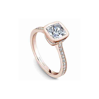 Noam Carver Bezel Engagement Ring B026-02RA