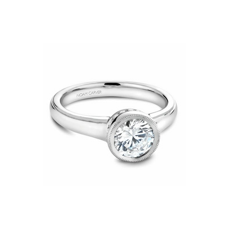 Noam Carver Bezel Engagement Ring B025-01A