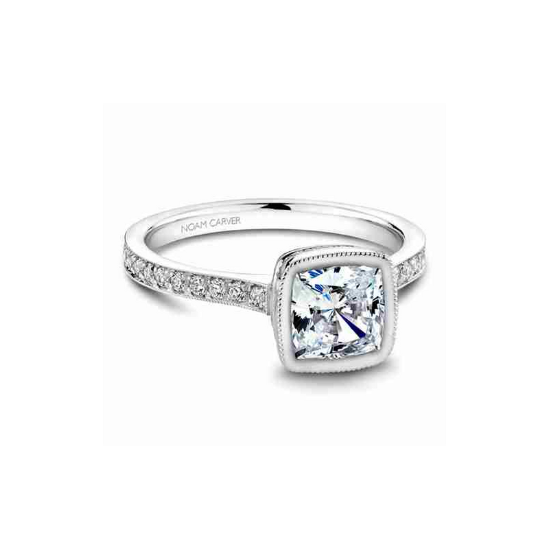 Noam Carver Bezel Engagement Ring B026-02A