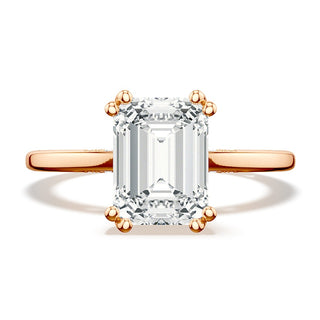 Emerald Solitaire Engagement Ring