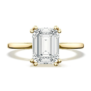 Emerald Solitaire Engagement Ring