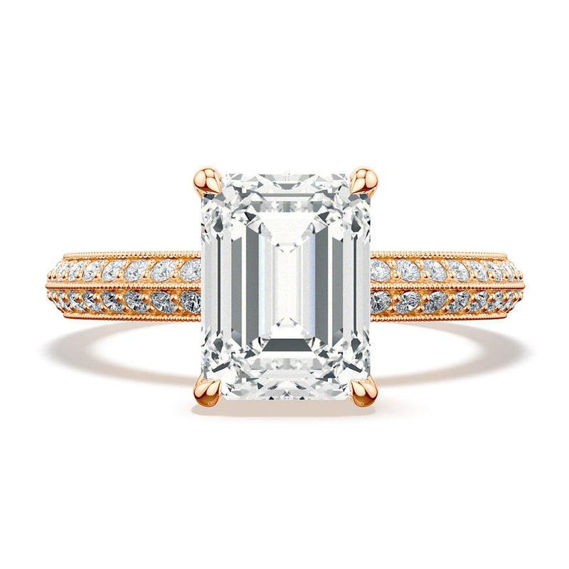Emerald Solitaire Engagement Ring