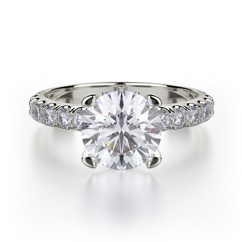 Michael M Crown Engagement Ring R716-2