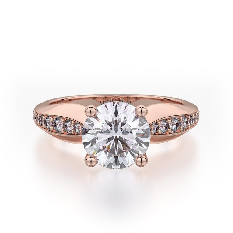 Michael M Crown Engagement Ring R733-1.5