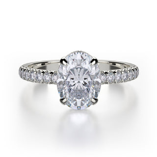 Michael M Crown Engagement Ring R715-2
