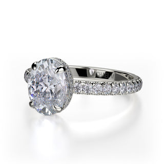 Michael M Crown Engagement Ring R715-2