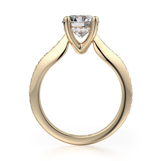 Michael M Crown Engagement Ring R733-1.5