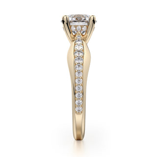 Michael M Crown Engagement Ring R733-1.5