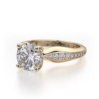 Michael M Crown Engagement Ring R733-1.5