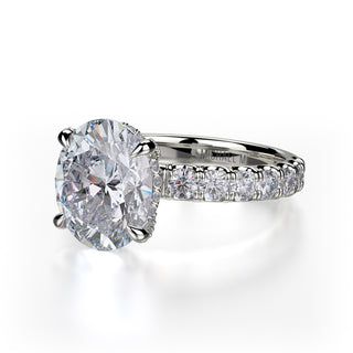 Michael M Crown Engagement Ring R731-3