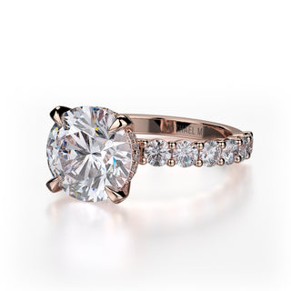 Michael M Crown Engagement Ring R736-3