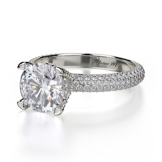 Michael M Crown Engagement Ring R702-2